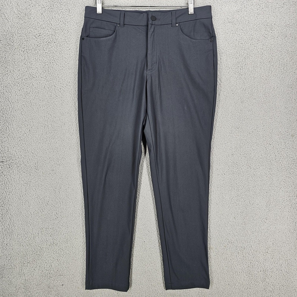 VRST Pants Mens 34x30 Gray Slim Stretch Chino 5 Pocket Casual Performance